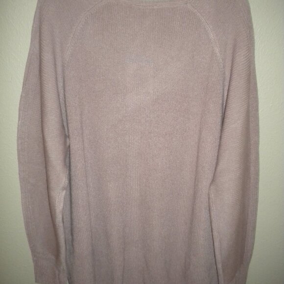 Matty M Women's Plus Size 2X Mauve Rib Stitch V Neck Sweater NWT - Picture 6 of 6